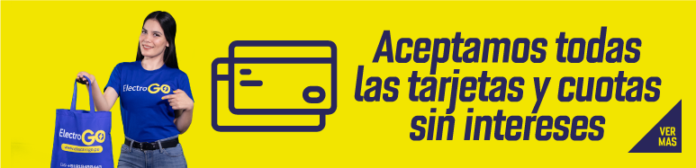 Aceptamos todas las tarjetas y cuotas sin intereses